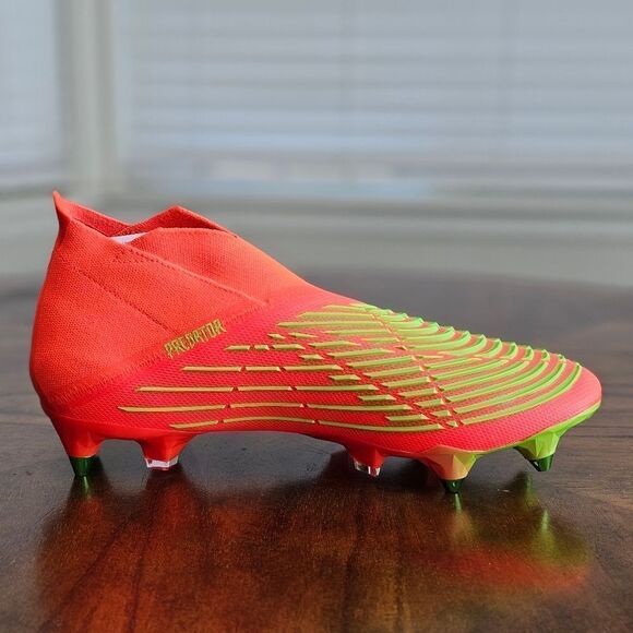 Adidas Predator Edge+ Plus SG Soccer Cleats Data Pack GW1038 Solar Red W 6.5 New - Picture 8 of 14
